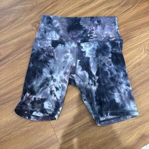 lululemon athletica Tie-Dye Athletic Shorts - Purple and Black